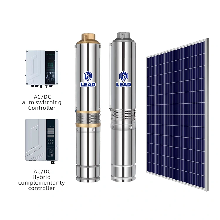 SD Deep Well Solar Pulcsable насосы переменного тока DC Powered